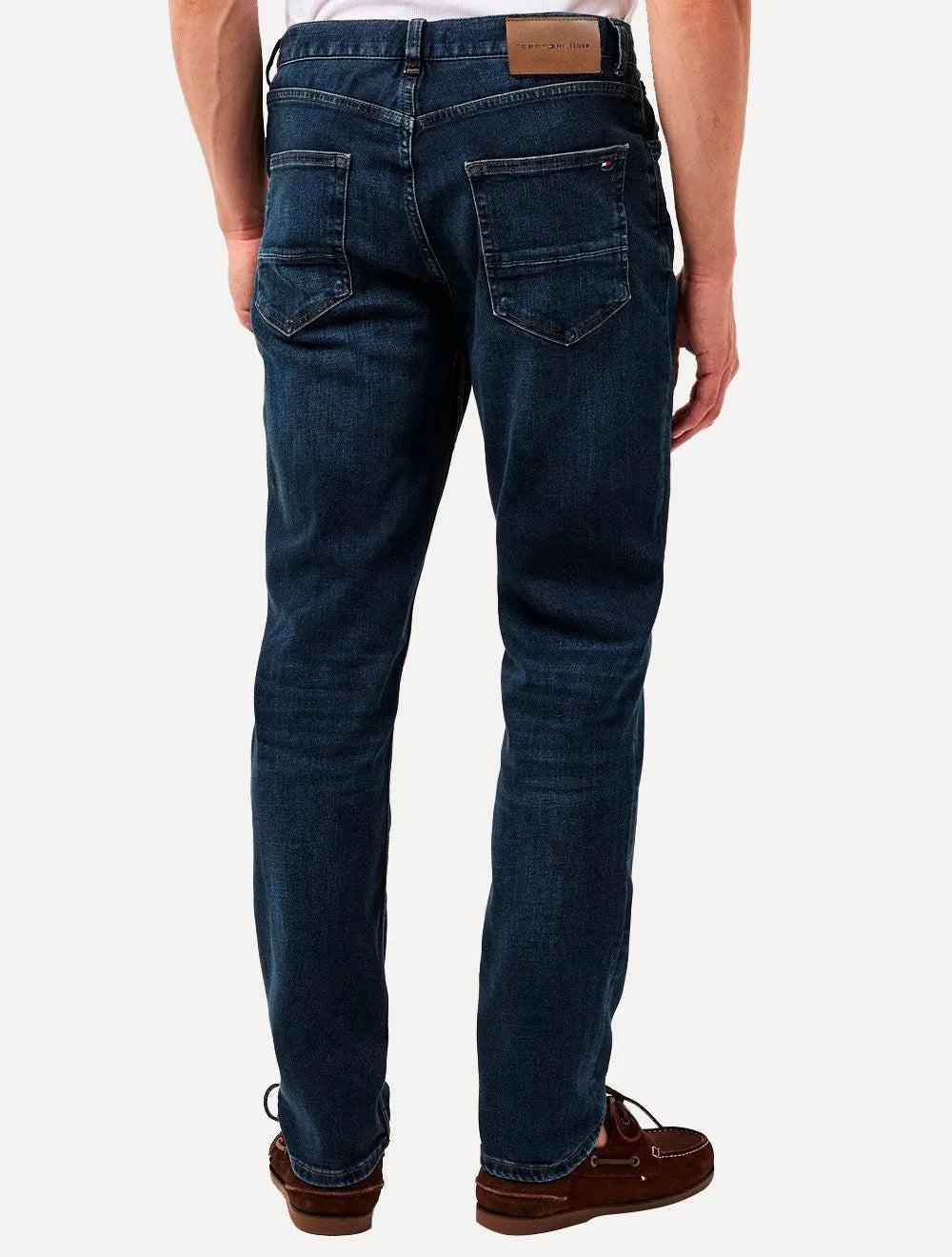 Calça Tommy Hilfiger Masculina Slim Line Straight Denton Azul Marinho
