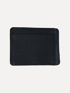 Carteira Calvin Klein Jeans Porta Cartão Couro Floater Vertical Logo Marinho