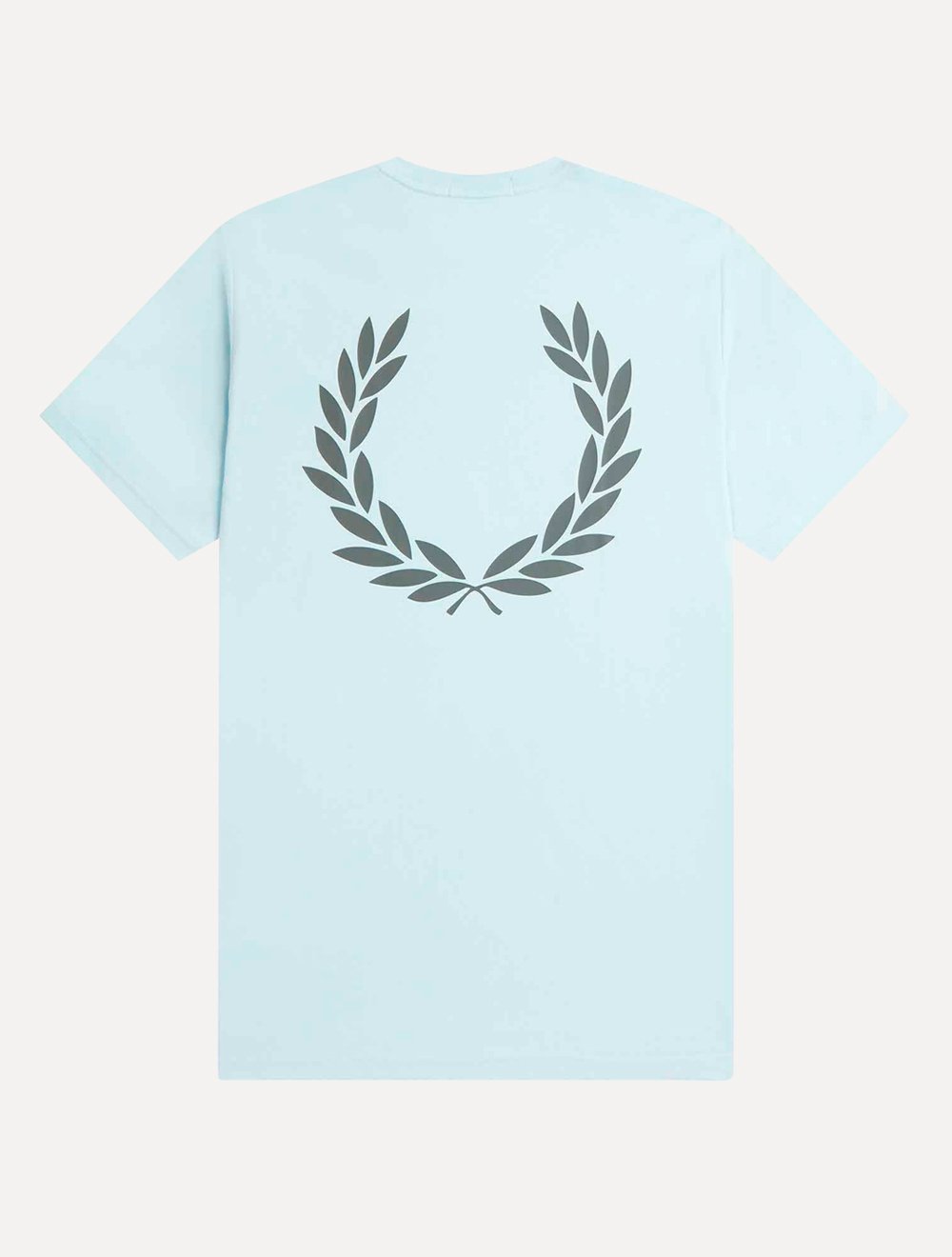 Camiseta Fred Perry Masculina Regular Back Graphic Laurel Azul Claro