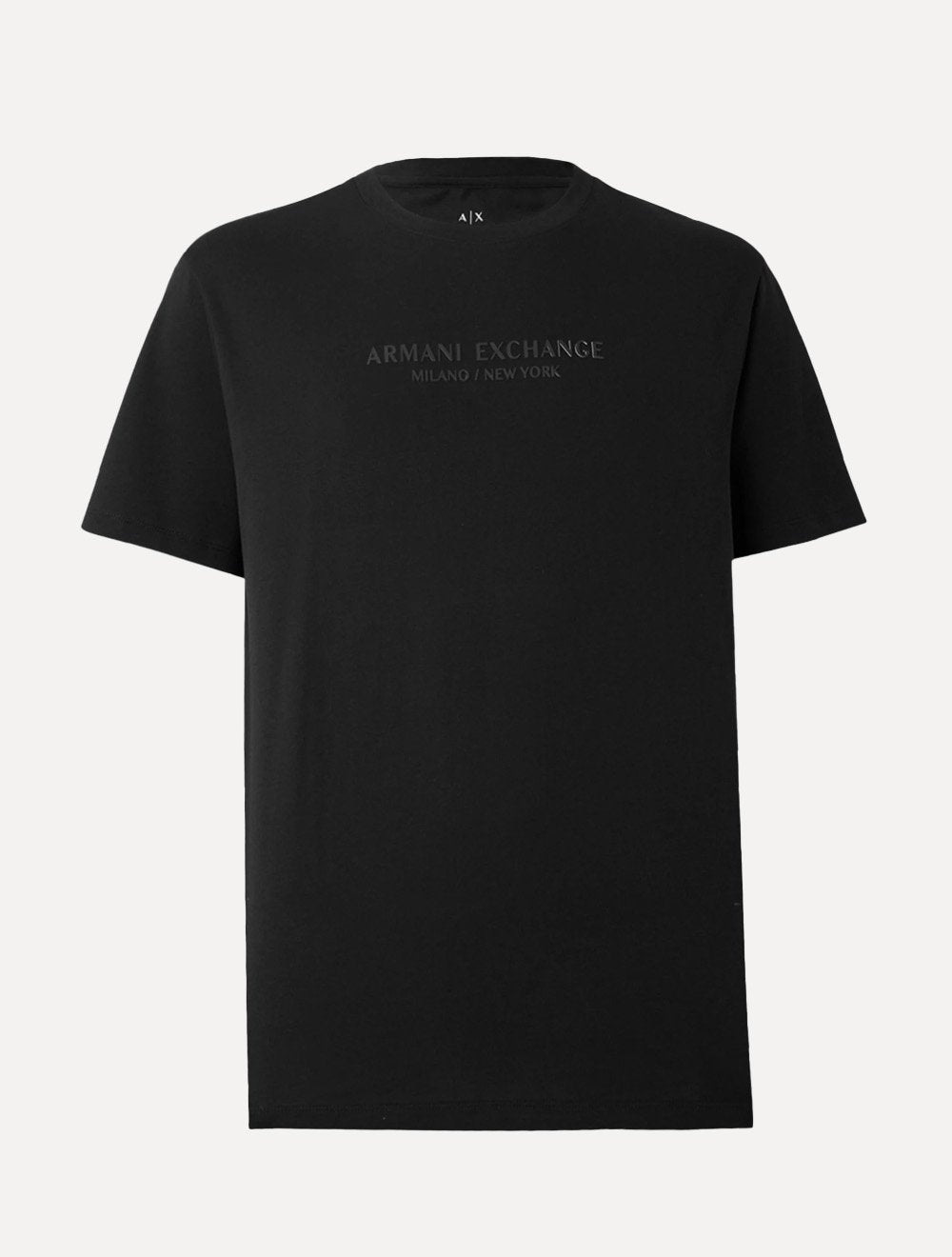 Camiseta Armani Exchange Masculina Milano New York Frontal Logo Preta