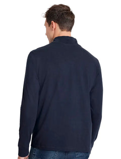 Blusa Aramis Masculina Manga Longa Regular Gola Alta Azul Marinho