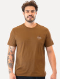 Camiseta Tommy Hilfiger Masculina Stack Brand Love Marrom