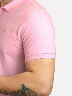 Polo Dudalina Piquet Essentials Cotton Basica Modal Rosa Claro