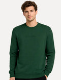 Moletom John John Masculino Embossed Logo Verde Escuro