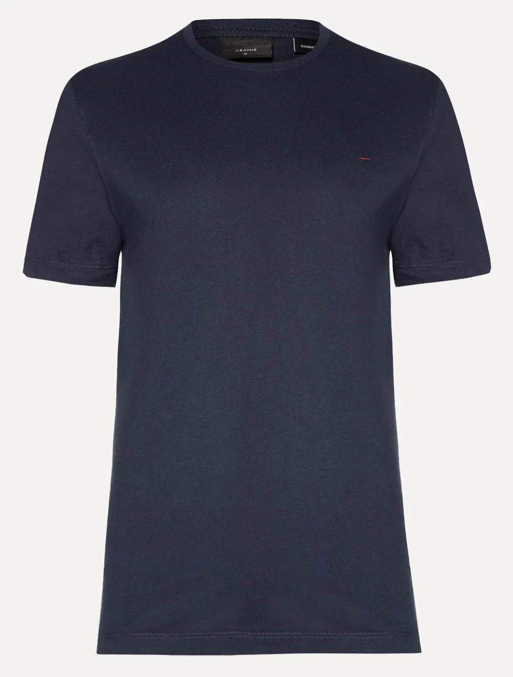 Camiseta Aramis Masculina Basic Lisa Dark Logo Azul Marinho