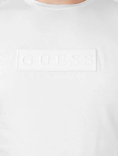 Camiseta Guess Masculina Los Angeles Embroidery Logo Branco