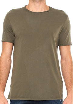 Camiseta Replay Masculina Basic Refil Verde Militar