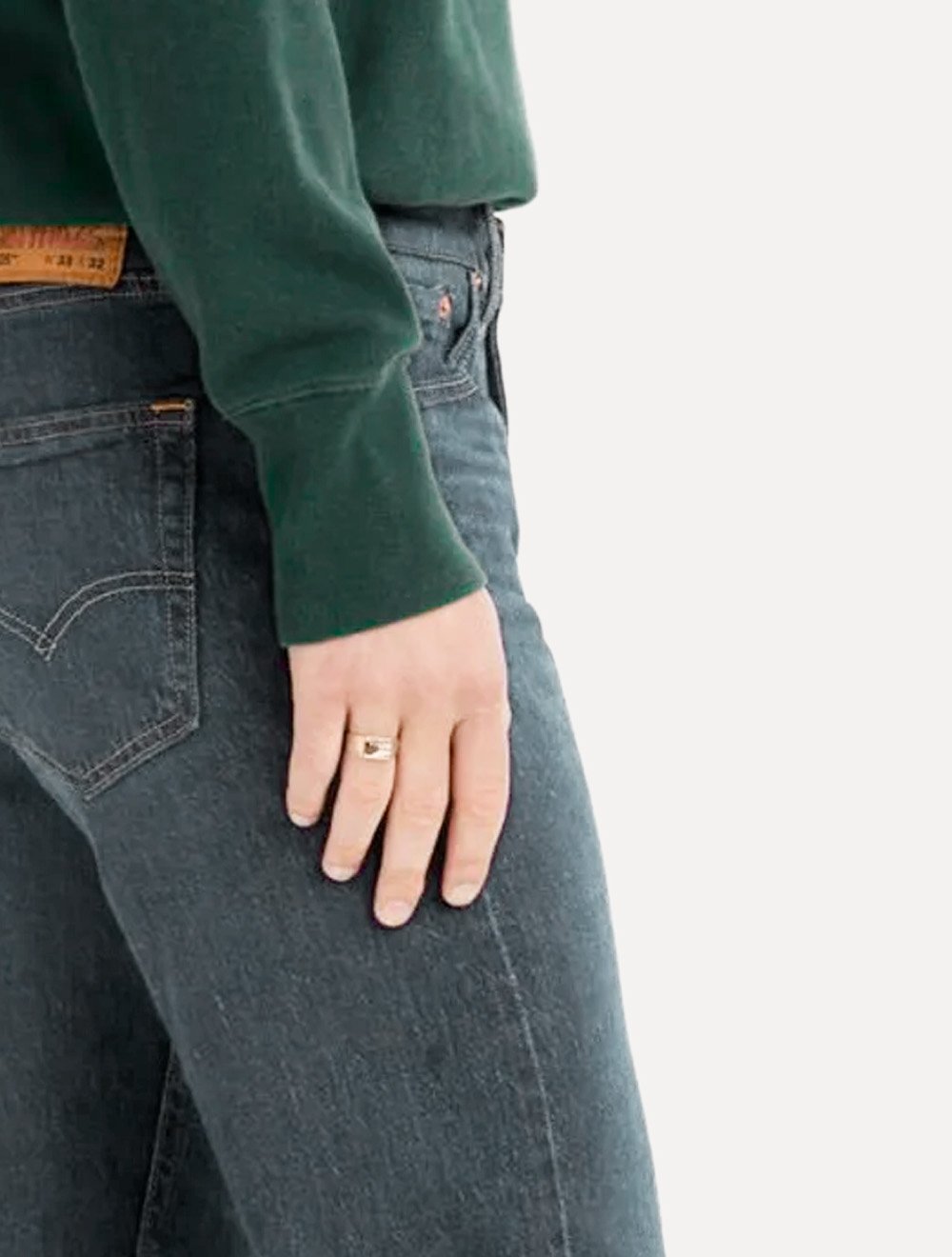 Calça Levis Jeans 505 Regular Eco Ease Stoned Azul Escuro