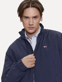 Jaqueta Tommy Jeans Masculina Essential Padded Plain Azul Marinho