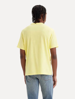 Camiseta Levis Masculina Slim Tab Lisa Amarelo Claro