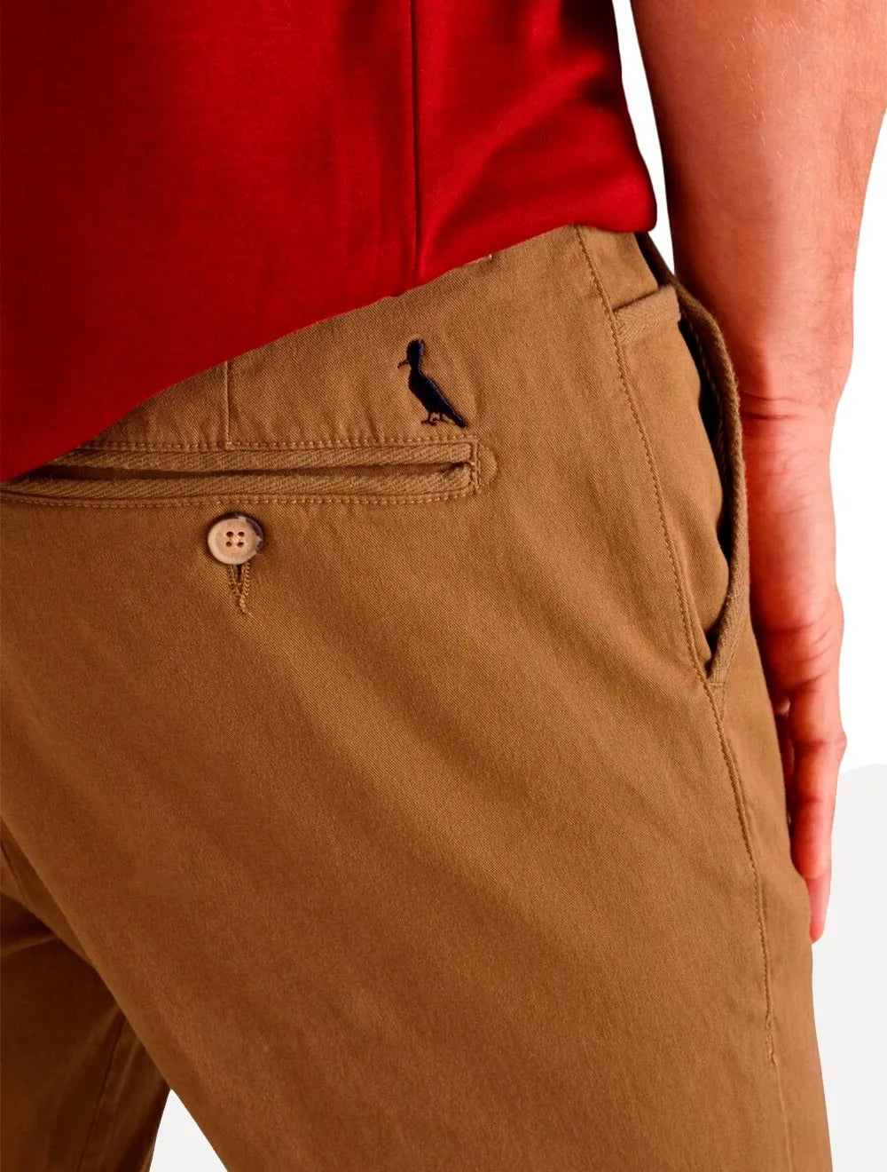 Calça Reserva Masculina de Sarja Casual Iron Caramelo