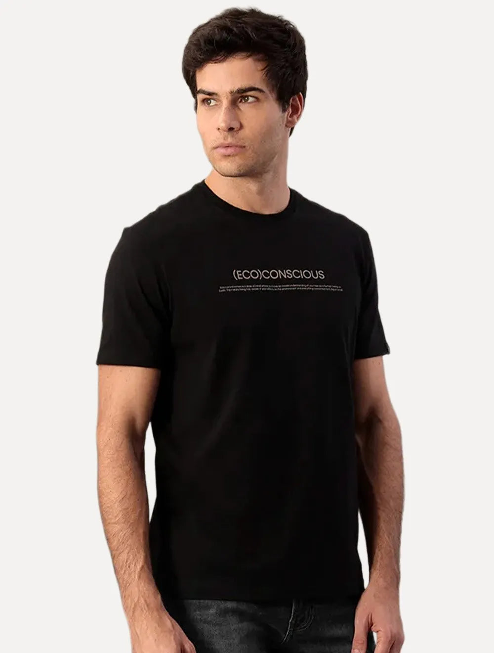 Camiseta Calvin Klein Jeans Masculina Lisa Cotton Eco Conscious Preta
