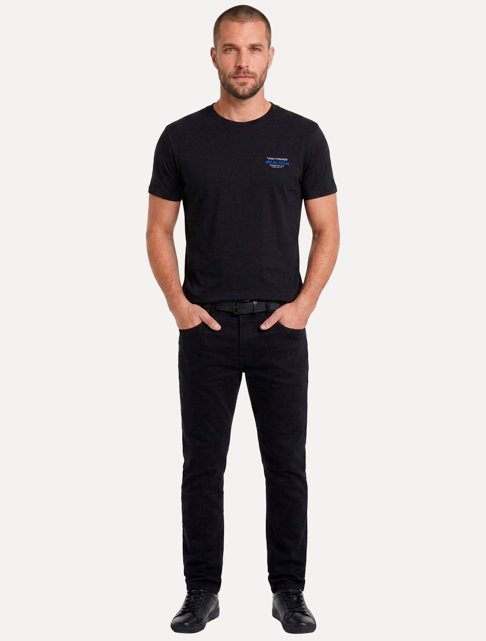 Camiseta John John Masculina Slim Fit Statement Preta
