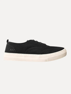 Tênis Aeropostale Masculino Casual Lona Baixo A87 Bordado Preto