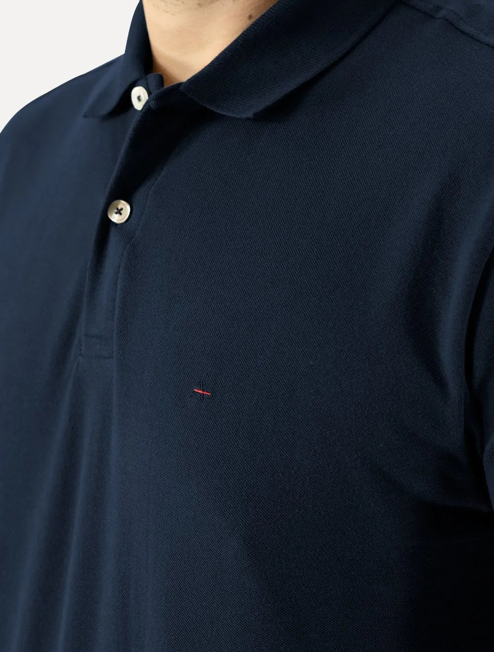 Polo Aramis Masculina Piquet Inner Detail Dark Azul Marinho