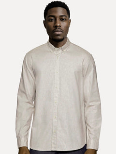 Camisa Aramis Masculina Slim Oxford Planalto Caquí Médio