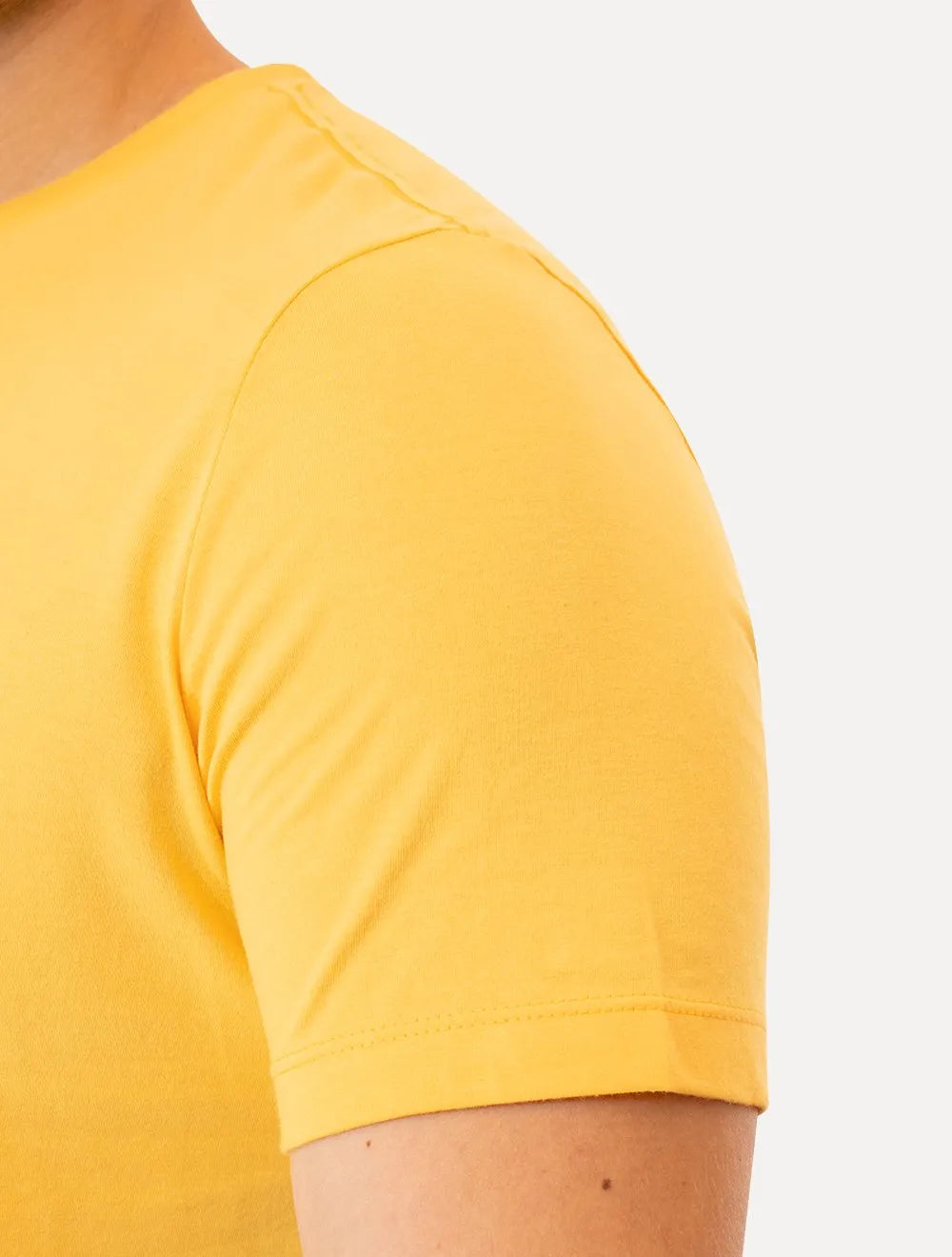 Camiseta Individual Masculina Slim Patrimonio Nacional Amarela