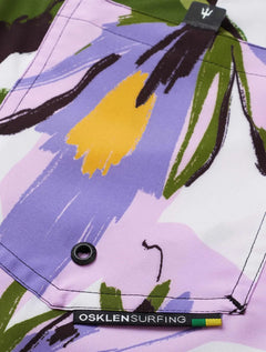 Bermuda Osklen Masculina D'Água Surf Aguapé Light Big Rosa Off-White