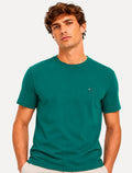 Camiseta Tommy Hilfiger Masculina Essential Cotton Verde Jade