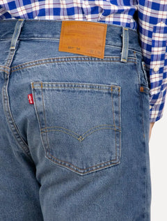 Calça Levis Jeans Masculina Slim 501 '54 Original Azul Médio