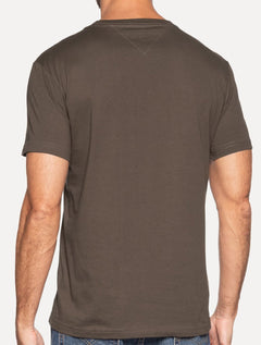 Camiseta Tommy Hilfiger Masculina Essential Cotton Marrom