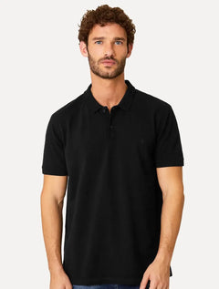 Kit Camiseta e Polo Piquet Dudalina Masculina Pretas