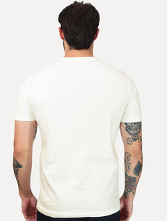 Camiseta K&J Black Premium Slim Suedine Egípcio Off White