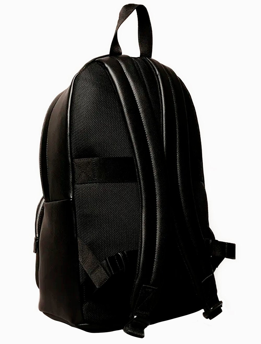Mochila Calvin Klein Arredondada PU Silk Logo Preta