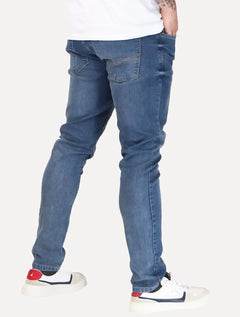 Calça Guess Jeans Masculina Skinny Straight Azul Médio