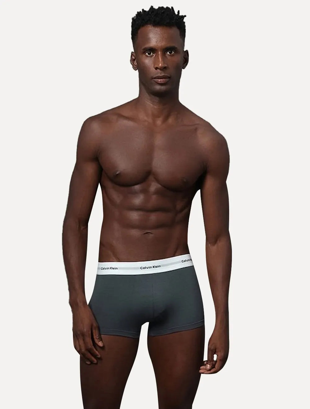 Cueca Calvin Klein Underwear Trunk Modal Modern Logo Grafite 1UN