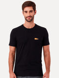 Camiseta Original Penguin Masculina Slim Rubber Logo Preta