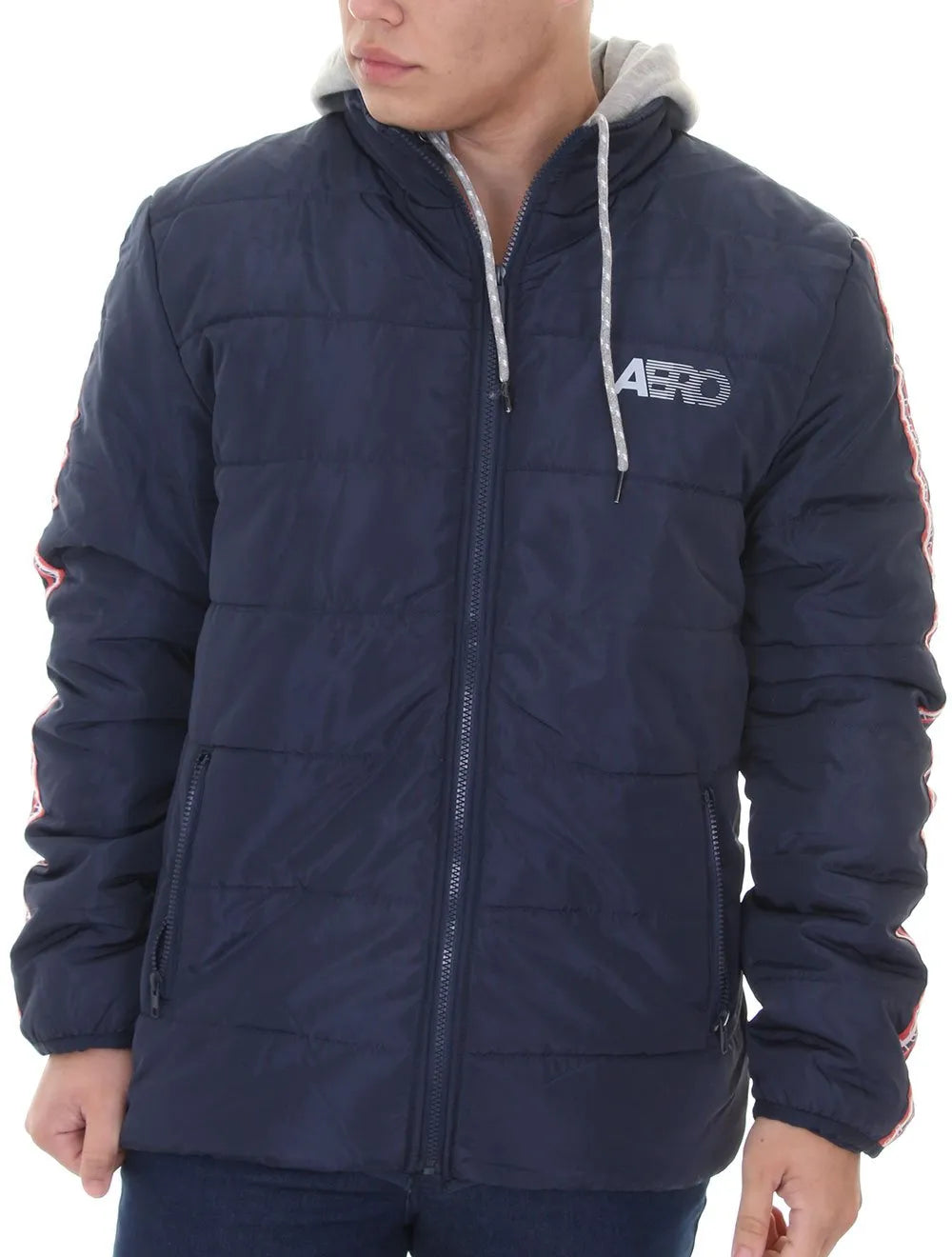 Jaqueta Aeropostale Masculina Waterproof Aero Fast Sash Azul Marinho