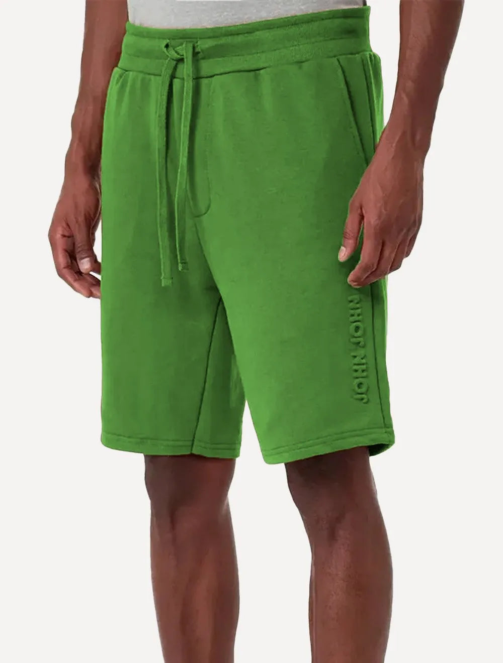 Bermuda John John Masculina Moletom Embossed Logo Verde
