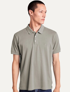 Polo Reserva Masculina Piquet Clássica Cinza