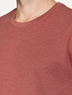 Camiseta Aramis Masculina Basic Lisa Mono Icon Vermelho Mescla