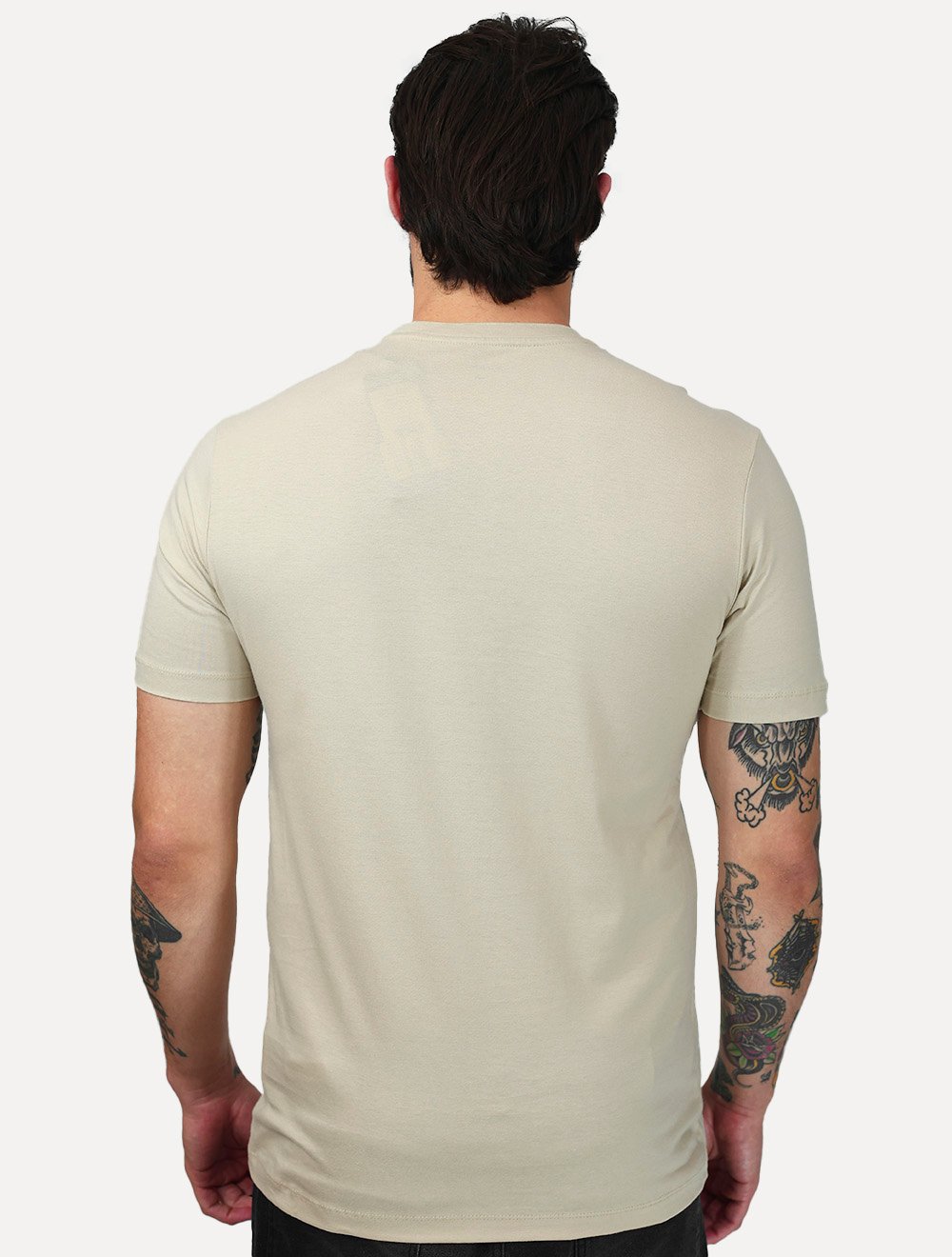 Kit Camisetas Aramis | Masculina Basic Lisa Areia/Azul