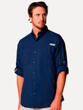 Camisa Columbia Masculina Tamiami II Navy Collegiate Azul Marinho