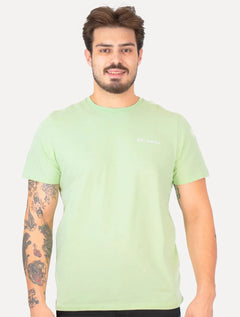 Camiseta Columbia Masculina Light Logo Verde Claro