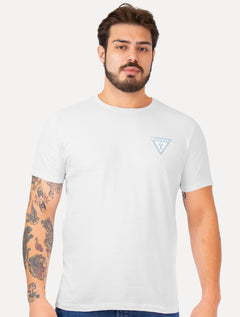 Camiseta Guess Masculina Los Angeles Tropical Branca