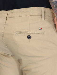 Calça Tommy Hilfiger Masculina de Sarja Brooklyn Marrom Claro