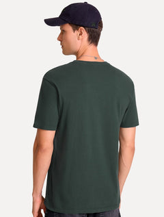 Camiseta John John Masculina Regular Fit Light Transfer Verde Escuro
