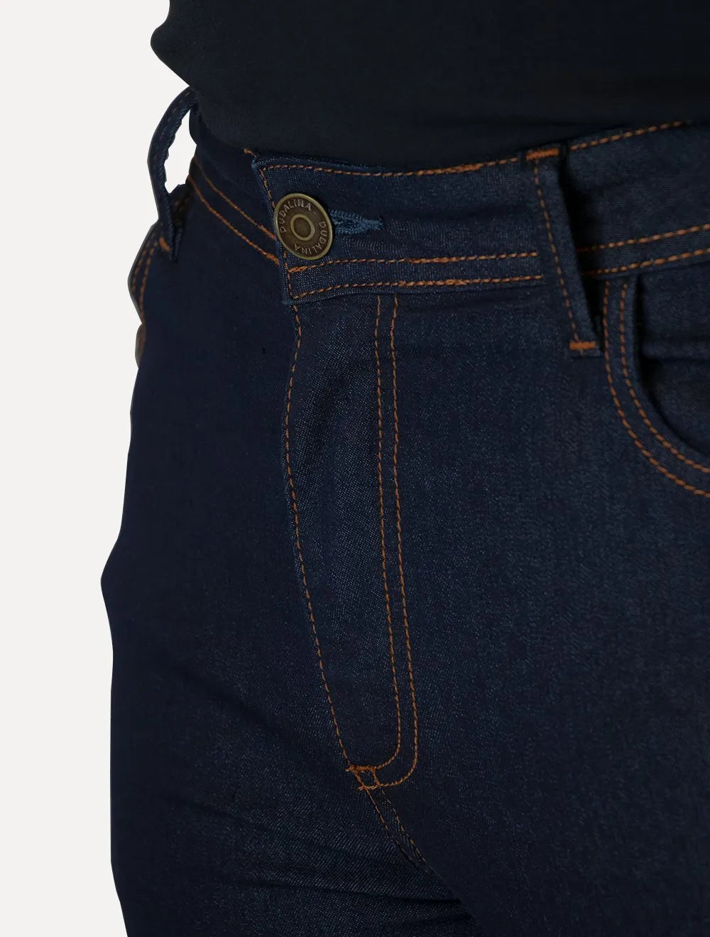 Calça Dudalina Jeans Masculina Slim Stretch Khahi Icon Escuro