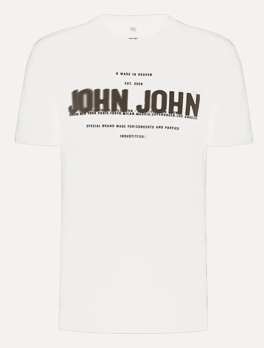 Camiseta John John Masculina Regular All Winter Branca