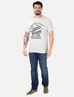 Camiseta Guess Masculina Denim Trusted Branca