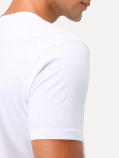 Camiseta Guess Masculina Original Small Triangle Branca