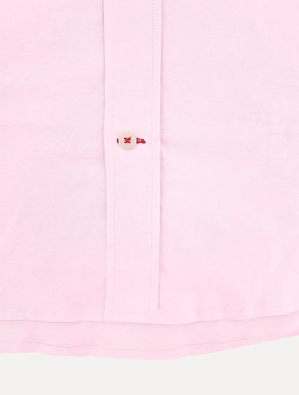 Camisa Tommy Hilfiger Masculina Manga Curta Light Oxford Rosa Claro