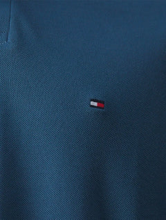 Polo Tommy Hilfiger Masculina Regular Piquet 1985 Aegean Sea Azul