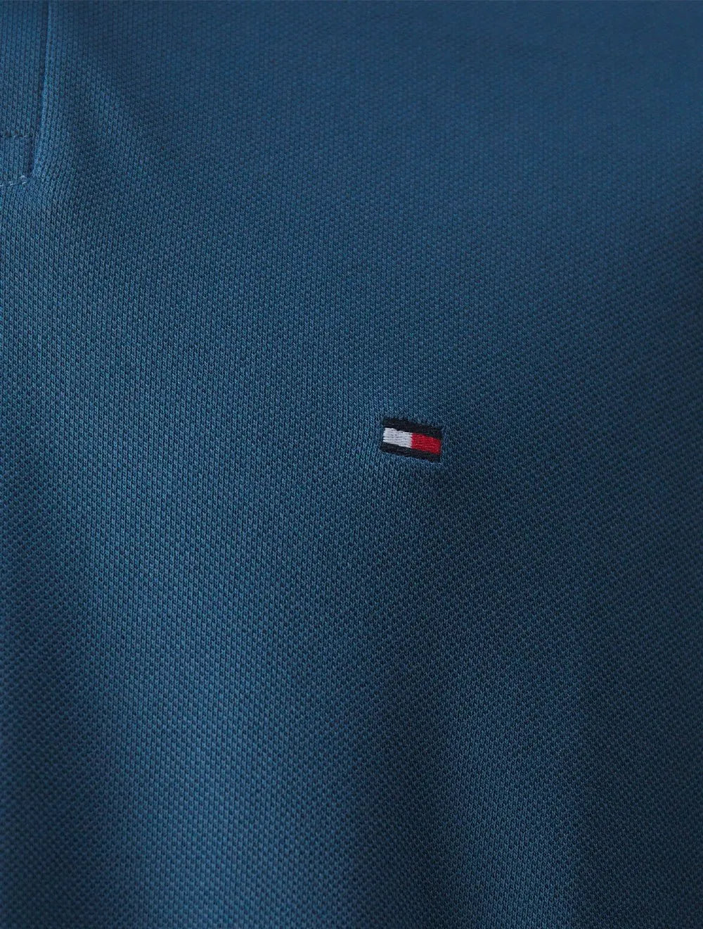 Polo Tommy Hilfiger Masculina Regular Piquet 1985 Aegean Sea Azul