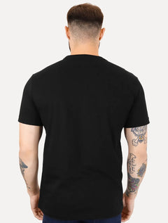 Camiseta Tommy Hilfiger Masculina Linear Flag Graphic Preta