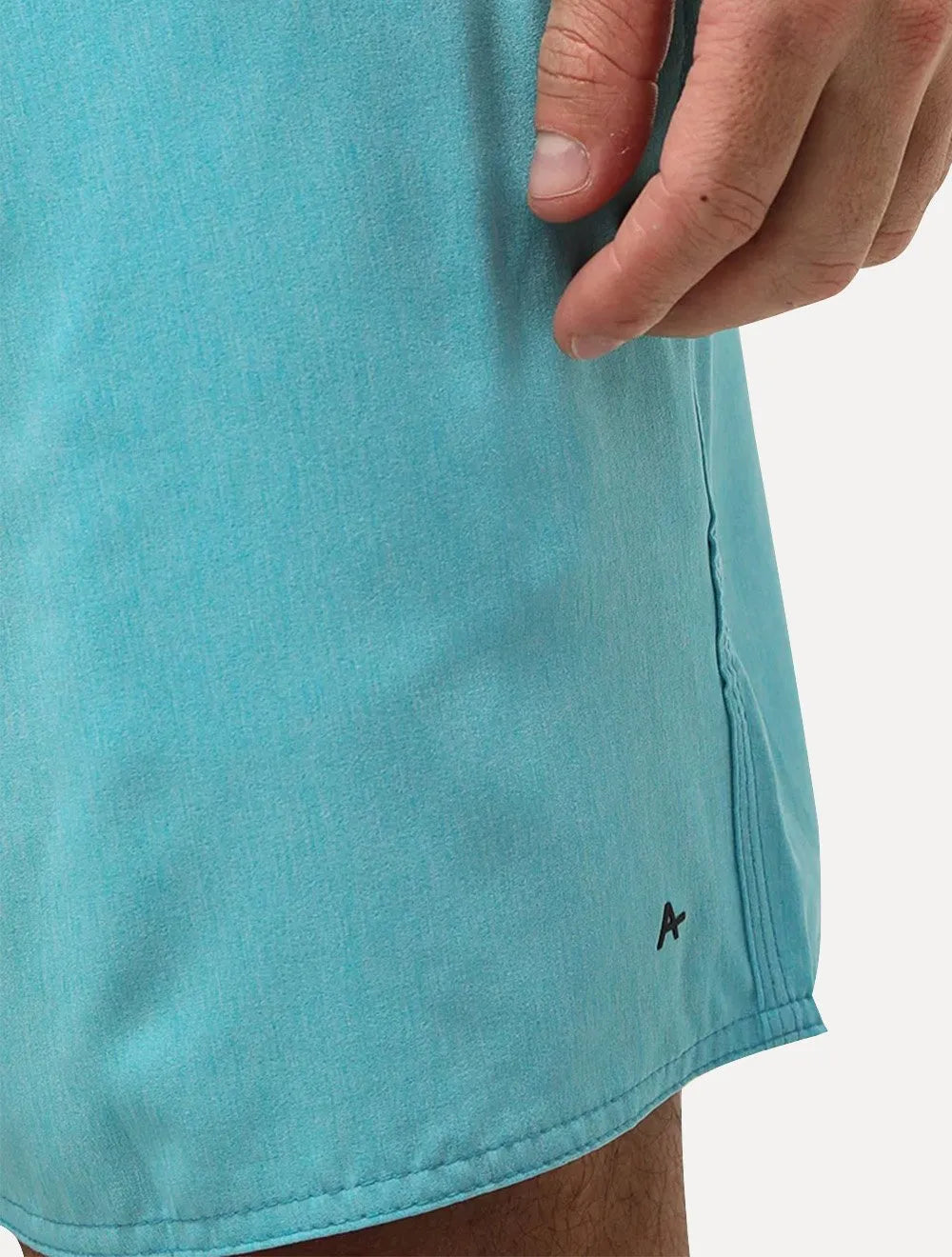 Short Aramis Masculino D'Água Elastico Melange Turquesa Mescla